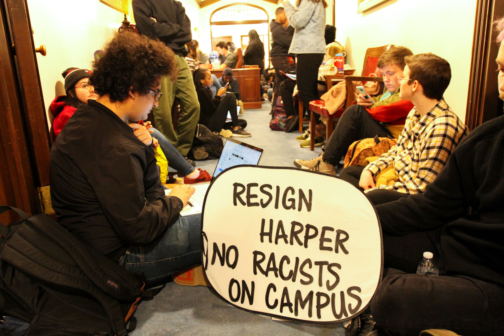 OU BERT Evans Hall Sit-In